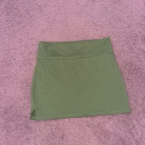 Olive Green Mini Skirt